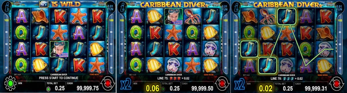 Пълно ревю на Caribbean Diver от CT Interactive. Разгледайте символите, Free Games функцията, разширяващите се Wild барабани, максималната печалба до 500x залога. Пълно ревю на Caribbean Diver от CT Interactive. Разгледайте символите, Free Games функцията, разширяващите се Wild барабани, максималната печалба до 500x залога.