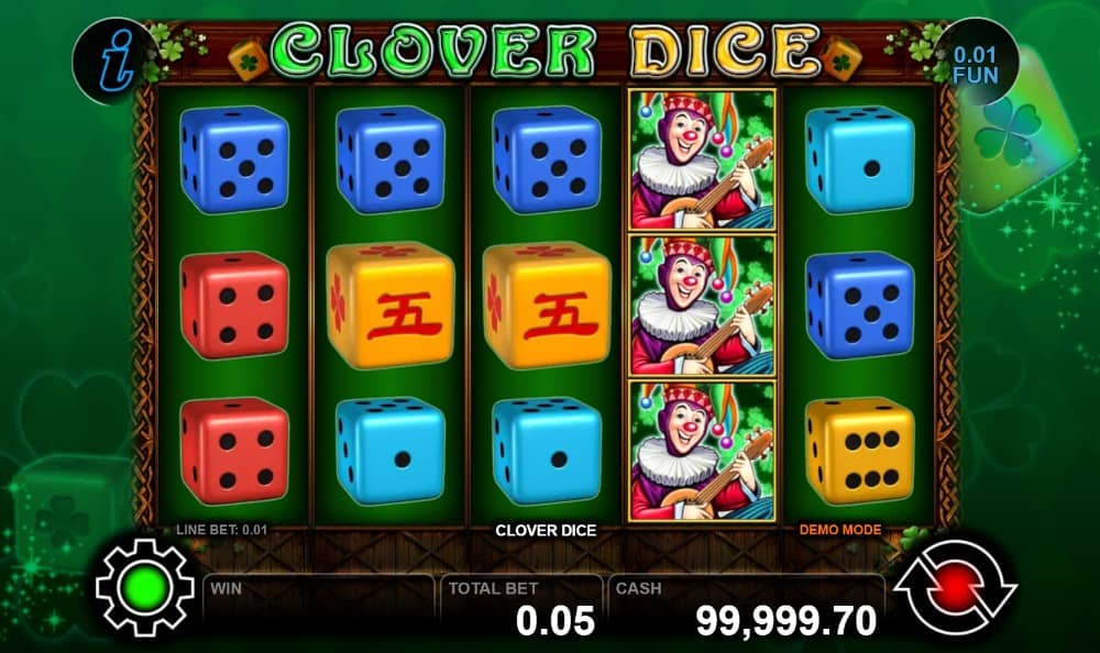 Ревю на Clover Dice от CT Interactive – символи, Wild, Scatter, печалби до 3000x, демо версия, бонус функции и моето мнение за играта