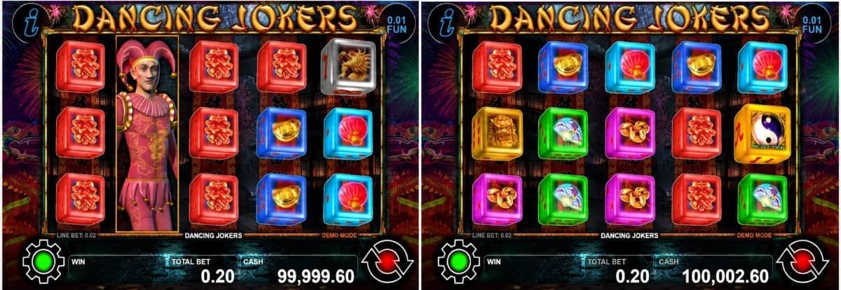 Ревю на Dancing Jokers от CT Interactive – символи, Wild, Scatter, Gamble функция, печалби до 3000x и безплатна демо игра. Ревю на Dancing Jokers от CT Interactive – символи, Wild, Scatter, Gamble функция, печалби до 3000x и безплатна демо игра.
