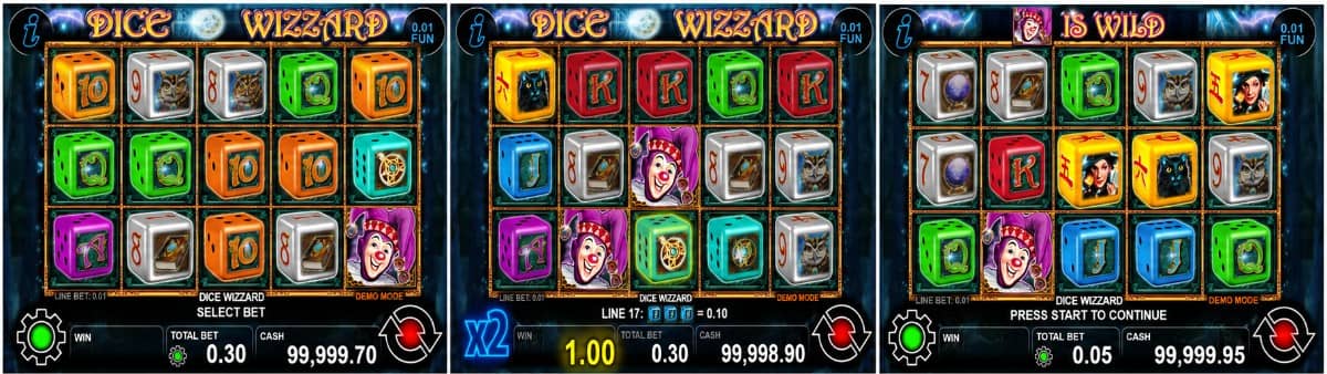 Dice Wizzard е слот от CT Interactive с 30 линии, Wild, Scatter, Wizard Bonus, Free Games и максимална печалба до 1000x залога.