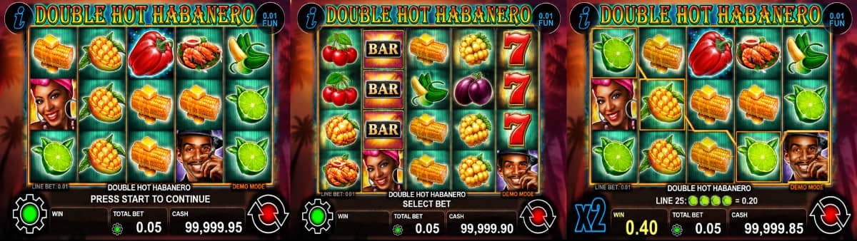 Double Hot Habanero е слот на CT Interactive с 5 линии, карибска тематика, Wild множители до x8, Gamble функция и печалби до 1000x залога.