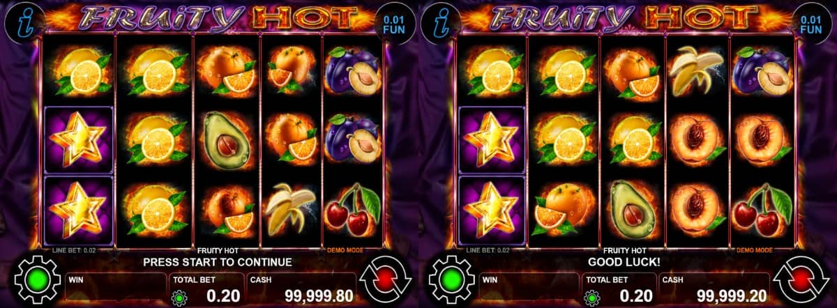 Fruity Hot е слот на CT Interactive с 10 линии, Wild респини, плодови символи и максимална печалба до 1000x залога.