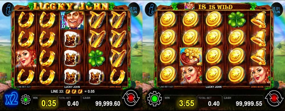 Lucky John е слот на CT Interactive с 5 барабана, 40 линии, Wild символ, множители до x5 и максимална печалба до 1000x залога.