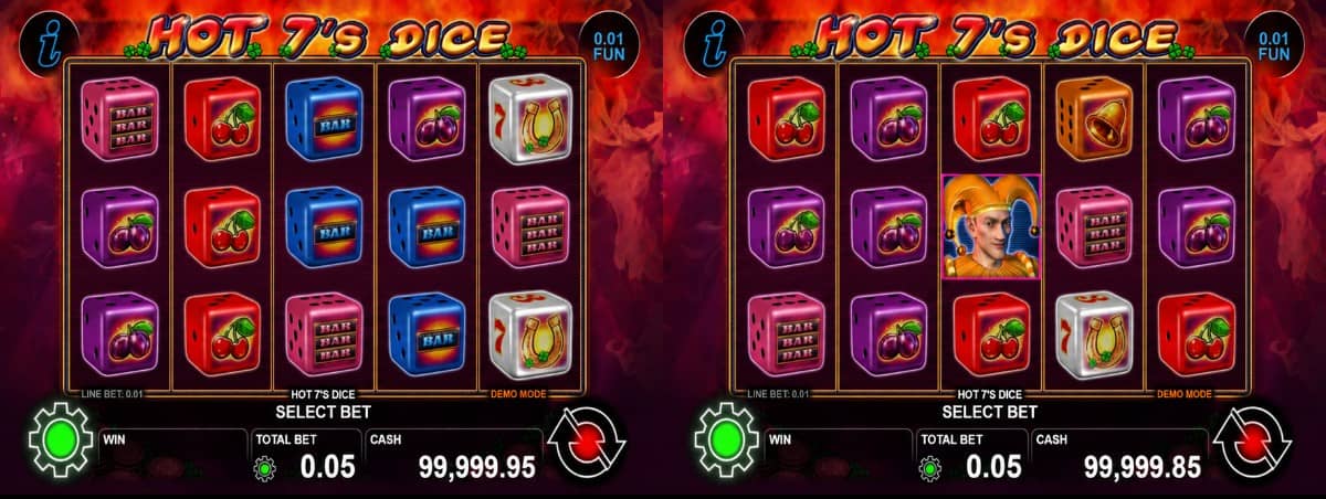 Hot 7's Dice е слот на CT Interactive с 5 линии, Wild множители до x8, Scatter символ и демо игра без регистрация и депозит. Hot 7's Dice е слот на CT Interactive с 5 линии, Wild множители до x8, Scatter символ и демо игра без регистрация и депозит.