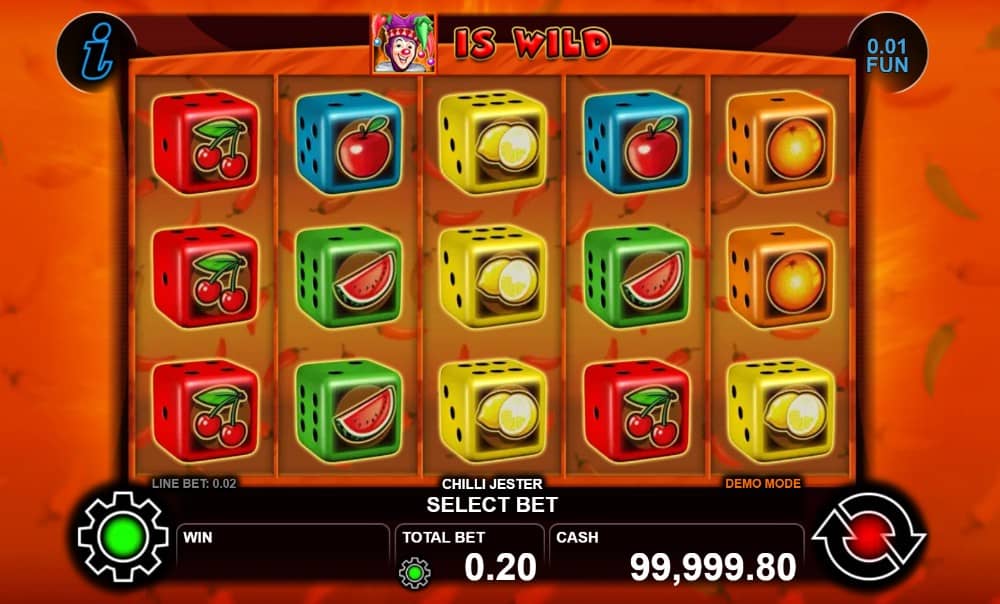 Chilli Jester е Dice слот от CT Interactive с Sticky Wild, Free Respins, Gamble функция и максимална печалба до 1000x залога.