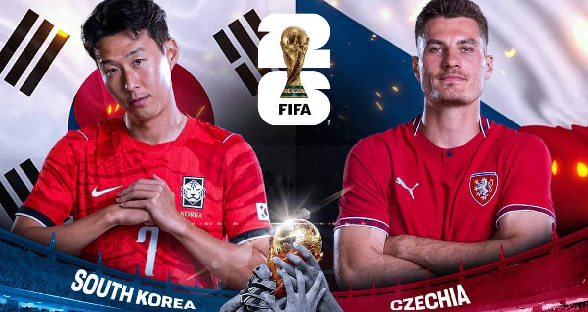 Южна Корея срещу Чехия на 12.06.2026 от 05:00 ч. Анализ на формата, последните резултати, вероятните състави и прогноза за двубоя от група А на Световното първенство 2026.