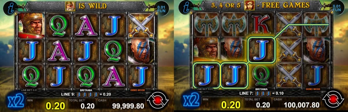 Ревю на Britania от CT Interactive – приключенски слот с 5 барабана, 20 линии, Wild, Scatter, Free Games и печалба до 500x