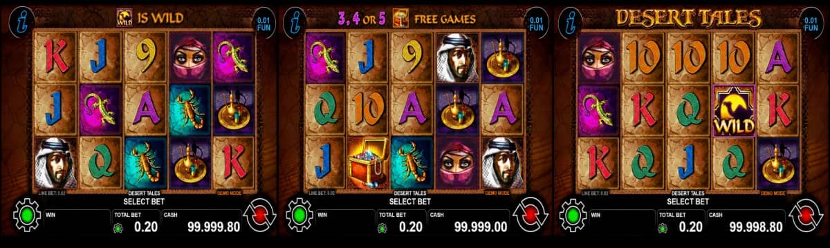 Разгледайте ревю на Desert Tales от CT Interactive – Free Games с x3 множител, Wild с x2, Scatter, Gamble и печалба до 10000x залога