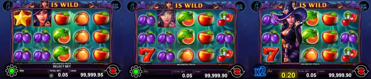 Ревю на Enchanted Fruits от CT Interactive – Halloween тема, Wild вещица, два Scatter символа, Gamble функция и печалба до 3000x. Ревю на Enchanted Fruits от CT Interactive – Halloween тема, Wild вещица, два Scatter символа, Gamble функция и печалба до 3000x.