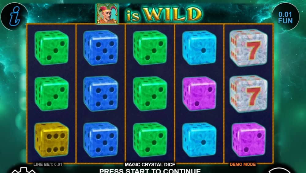 Ревю на Magic Crystal Dice от CT Interactive – слот със зарове, Wild жокер, Scatter символ, Stacked символи и печалба до 1000x.
