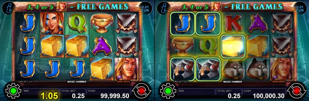 Разгледайте ревю на Magic Hammer от CT Interactive – Free Games, Magical Wild, Scatter, Gamble функция и печалба до 1000x залога.