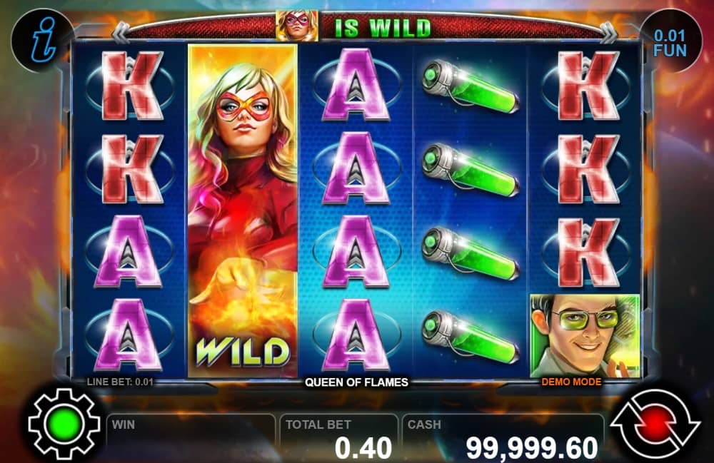 Ревю на Queen of Flames от CT Interactive – слот с 5 барабана, 40 линии, Expanded Wild, два Scatter символа и печалба до 3000x.