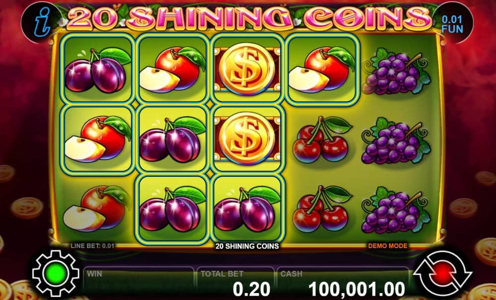 20 Shining Coins слот от CT Interactive – ревю, демо, 5 барабана, 20 линии, Wild монета, Scatter звезда и печалба до 1000x 20 Shining Coins слот от CT Interactive – ревю, демо, 5 барабана, 20 линии, Wild монета, Scatter звезда и печалба до 1000x