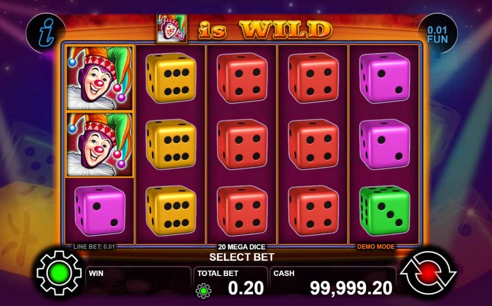 Ревю на 20 Mega Dice от CT Interactive – Wild, Scatter, Gamble функция, печалби до 1000x и безплатна демо игра.