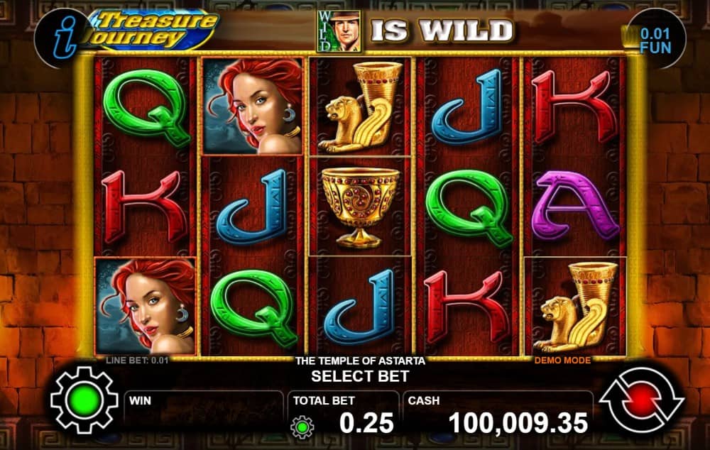 Разгледайте ревю на The Temple Of Astarta от CT Interactive – символи, Wild, Scatter, Stacked символи, безплатни завъртания, Gamble функция и максимална печалба до 2000x размера на залога.
