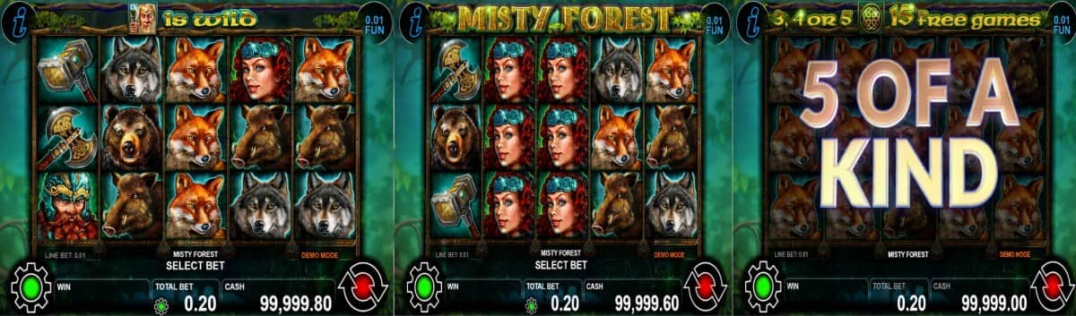 Ревю на Misty Forest от CT Interactive – ирландски слот с Expanded Wild, Scatter, безплатни завъртания с х2 множител и печалба до 1000x.
