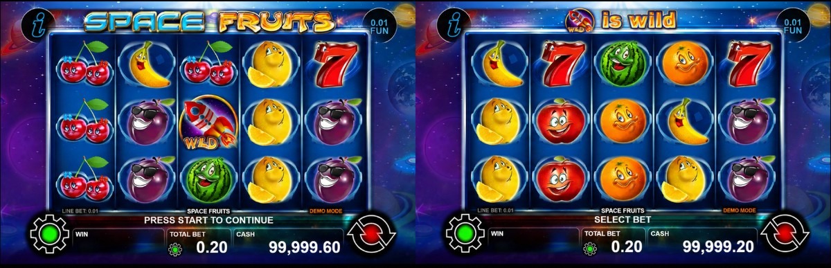 Ревю на Space Fruits от CT Interactive – Expanding Wild, Scatter, Gamble функция, 20 линии и максимална печалба до 750x залога.