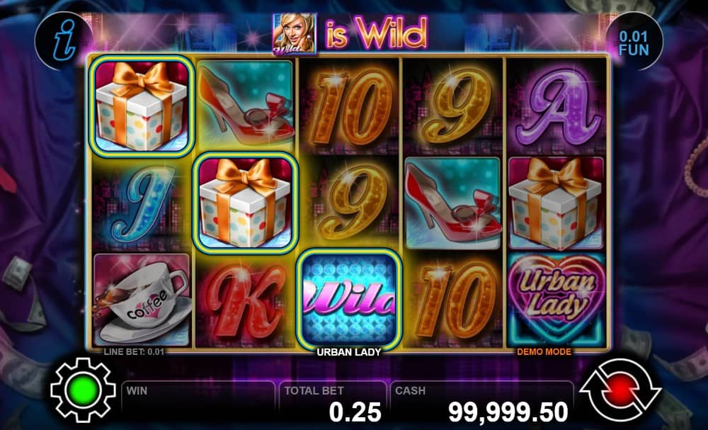 Разгледайте Urban Lady от CT Interactive – слот с 5 барабана, 25 линии, Free Games, Wild, Scatter, Stacked символи и печалби до 1000x залога.