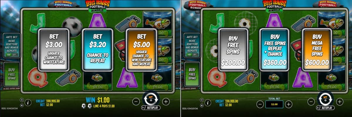 Big Bass Football Bonanza е слот от Pragmatic Play с 10 линии, безплатни завъртания, парични символи и печалба до 5000x.