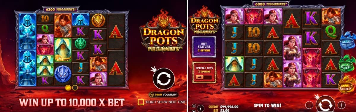 Ревю на играта Dragon Pots Megaways™ от Pragmatic Play. Виж символите, бонусите, печалбите и безплатното демо на казино слота.