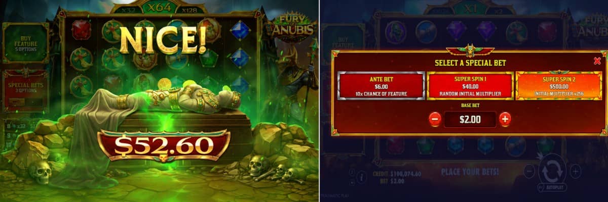 Fury of Anubis е слот от Pragmatic Play с падащи символи, множител до 1024x и бонус с 10 безплатни завъртания.