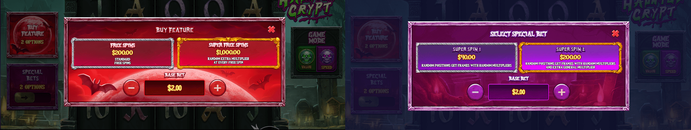 Ревю на играта Haunted Crypt от Pragmatic Play. Разгледай символите, бонусите, печалбите и онлайн безплатното демо на казино играта.