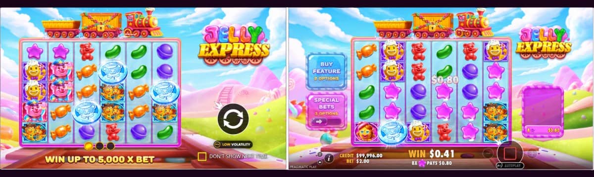 Ревю на Jelly Express от Pragmatic Play. Разгледай символите, бонусите и печалбите на казино слота и виж безплатно демо онлайн.