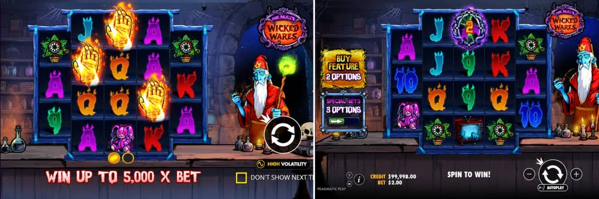 Ревю на Mr Null’s Wicked Wares от Pragmatic Play. Виж символите, бонусите, печалбите и безплатното демо на този онлайн казино слот.