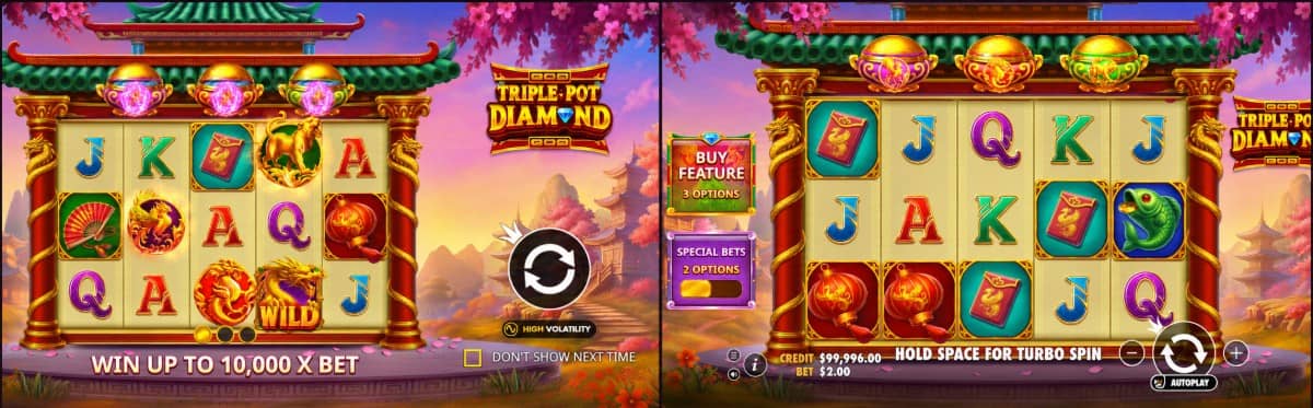 Ревю на Triple Pot Diamond от Pragmatic Play. Виж символите, бонусите и печалбите от казино слота и изпробвай безплатно демо онлайн.