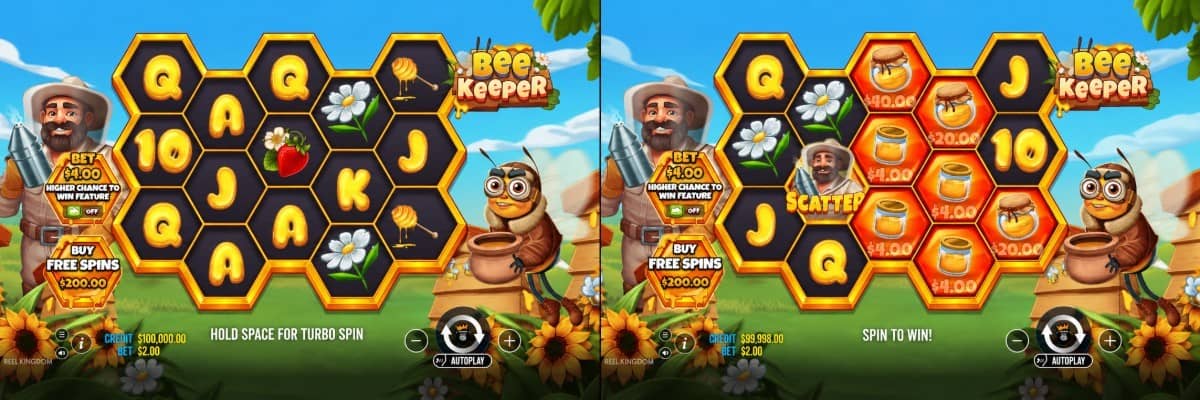 Bee Keeper е слот от Pragmatic Play с 10 линии, безплатни завъртания, парични символи, множители до 20x и безплатна демо игра