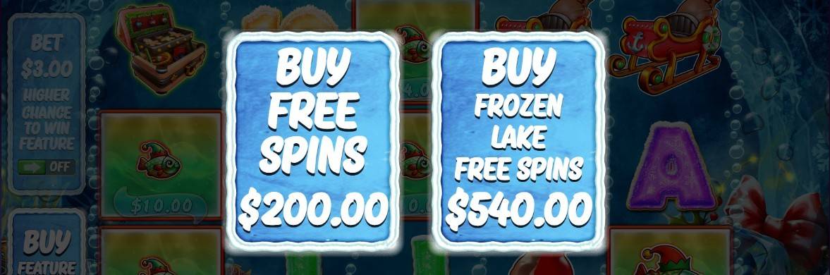 Big Bass Christmas – Frozen Lake е слот от Pragmatic Play с 5 барабана, 10 линии, коледна риболовна тема, безплатни завъртания и демо версия.