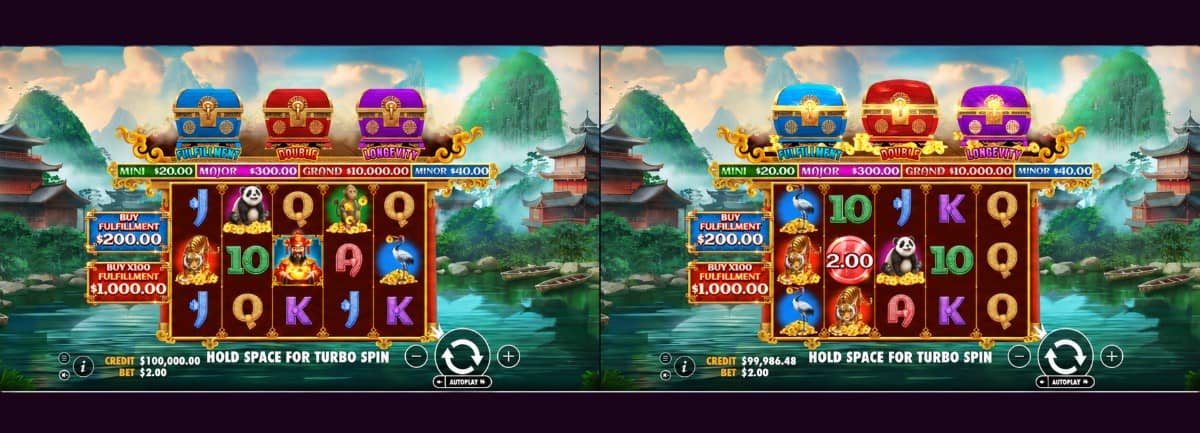 Chests of Cai Shen 2 е слот от Pragmatic Play с 5×3 поле, 25 линии, три модификатора, печалба до 15 000 пъти и безплатно демо.
