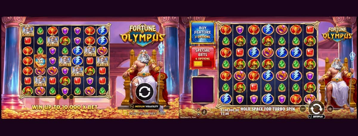 Fortune of Olympus слот от Pragmatic Play с поле 7×7, множители до 500 пъти, до 30 безплатни завъртания и възможност за демо игра