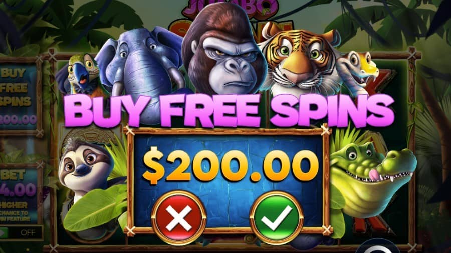 Jumbo Safari е казино слот на Pragmatic Play с 20 линии, до 50 безплатни завъртания, животински награди и безплатна демо версия.