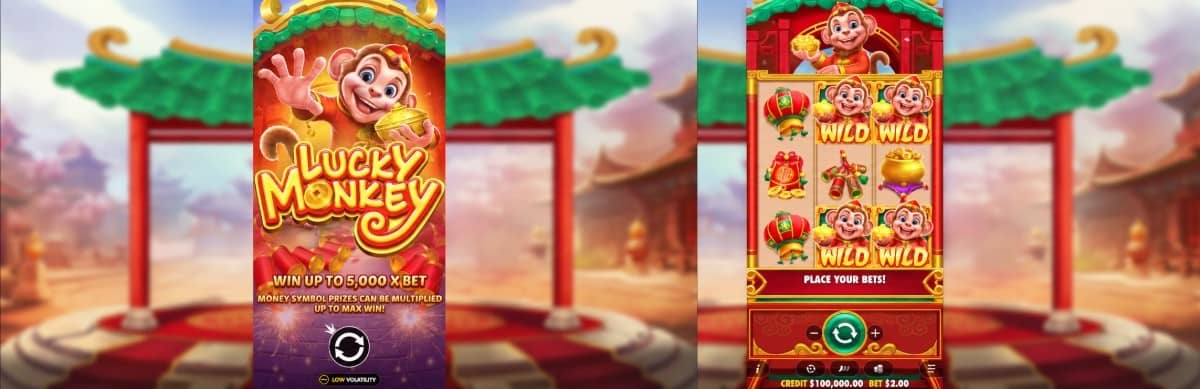 Lucky Monkey е казино слот на Pragmatic Play с 5 линии, парични символи, повторни завъртания, колело с множители и безплатна демо версия.