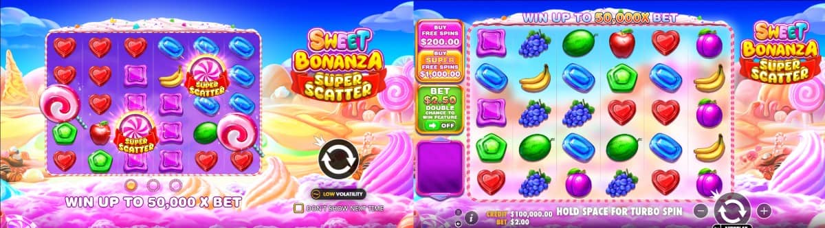 Sweet Bonanza Super Scatter е слот от Pragmatic Play с каскади, 10 безплатни завъртания, множители до 100x и безплатно демо.