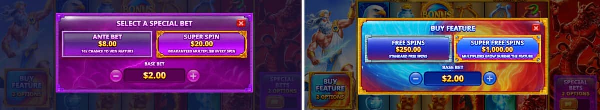 Zeus vs Typhon е слот от Pragmatic Play с 2048 начина за печалба, множители до 20x, безплатни завъртания и максимална печалба 10 000x. Zeus vs Typhon е слот от Pragmatic Play с 2048 начина за печалба, множители до 20x, безплатни завъртания и максимална печалба 10 000x.