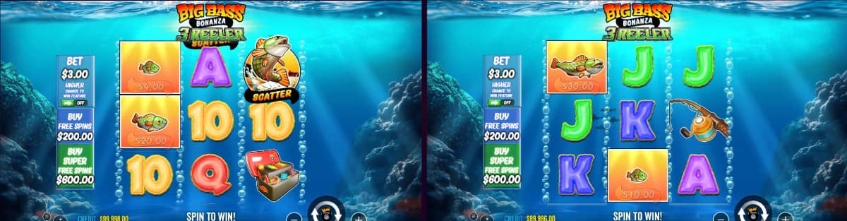  Big Bass Bonanza 3 Reeler slot от Pragmatic Play е casino слот с RTP 96,50%, 3×3 поле, Money символи, Free Spins и безплатно демо.