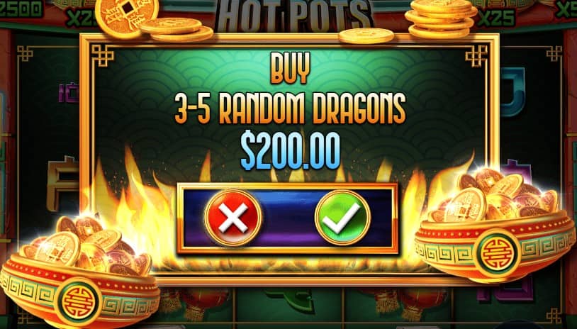  Dragon King Hot Pots slot от Pragmatic Play е casino слот с RTP 96,54%, Dragon Mini Slots, Hot Pots награди до 2500x и безплатно демо.