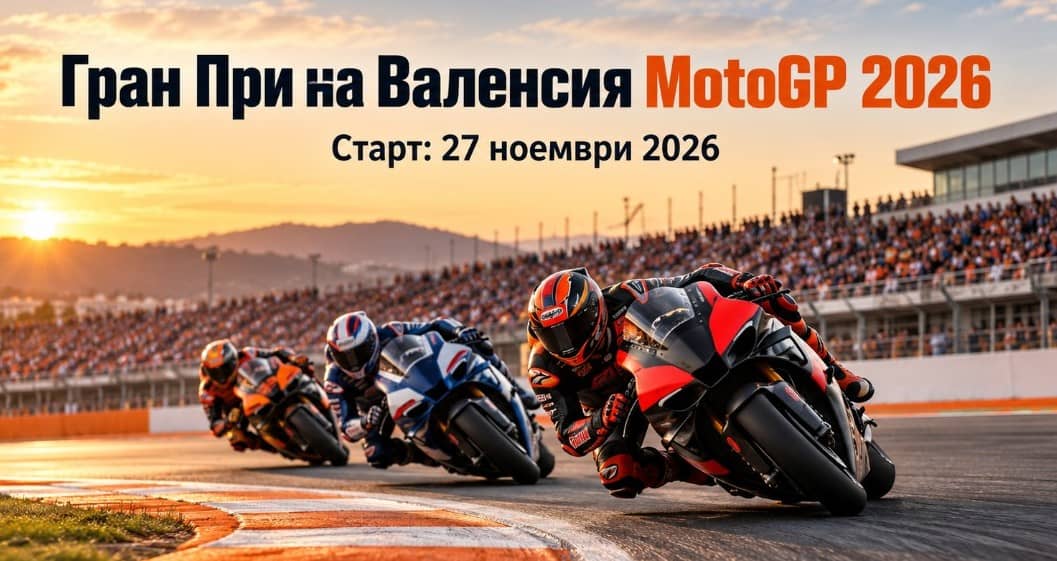 Гран При на Валенсия MotoGP 2026: програма, писта, участници и фаворити Гран При на Валенсия MotoGP 2026: програма, писта, участници и фаворити