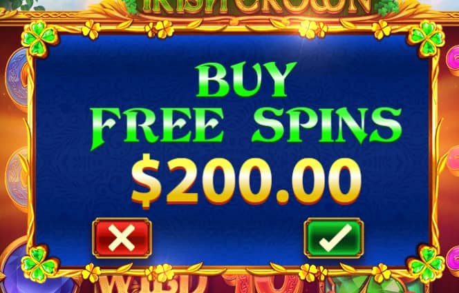  Irish Crown slot от Pragmatic Play е casino слот с RTP 96,52%, 20 линии, Big Money Bonus, Free Spins, Mystery символ и безплатно демо.