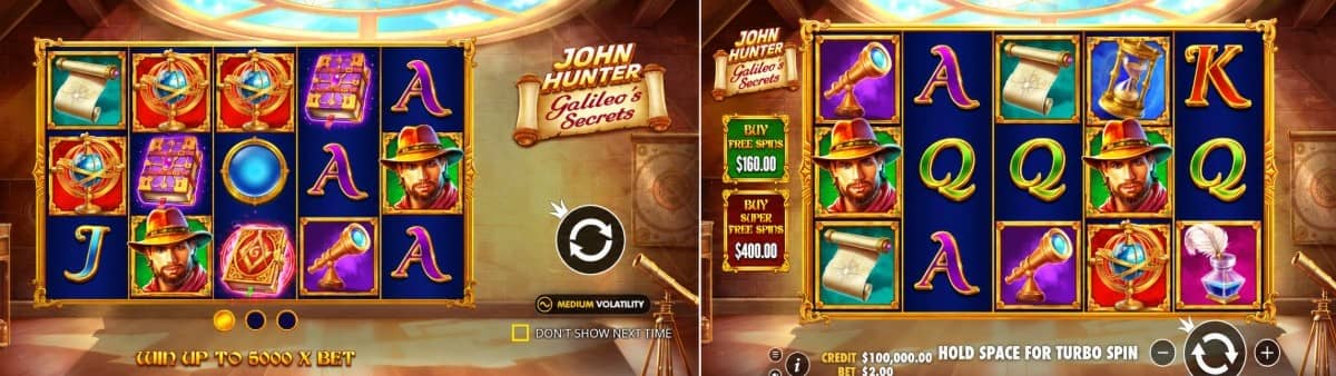 John Hunter and Galileo’s Secrets слот от Pragmatic Play е с RTP 96,50%, мистериозни символи, повторни завъртания, безплатни завъртания и безплатно демо.