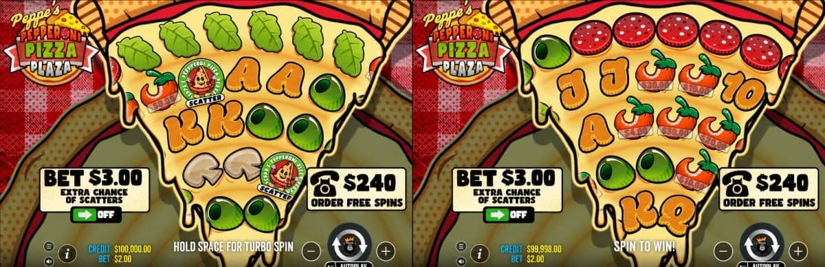 Peppe’s Pepperoni Pizza Plaza слот от Pragmatic Play е с RTP 96,55%, парични символи, заместващи символи, безплатни завъртания и безплатно демо