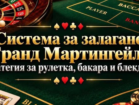 Система за залагане Гранд Мартингейл – стратегия за рулетка, бакара и блекджек