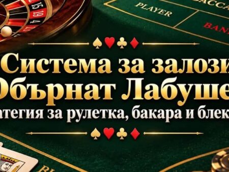 Система за залози Обърнат Лабушер – стратегия за рулетка, бакара и блекджек