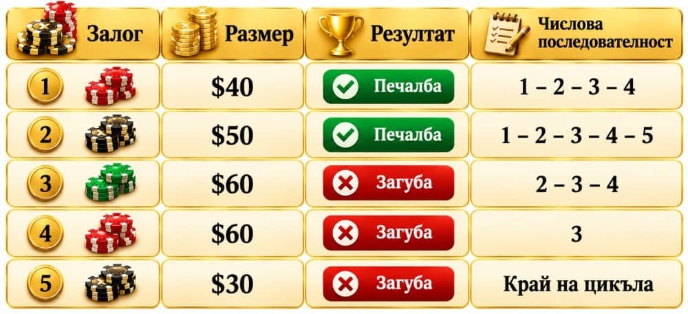 Система за залози Обърнат Лабушер – стратегия за рулетка, бакара и блекджек