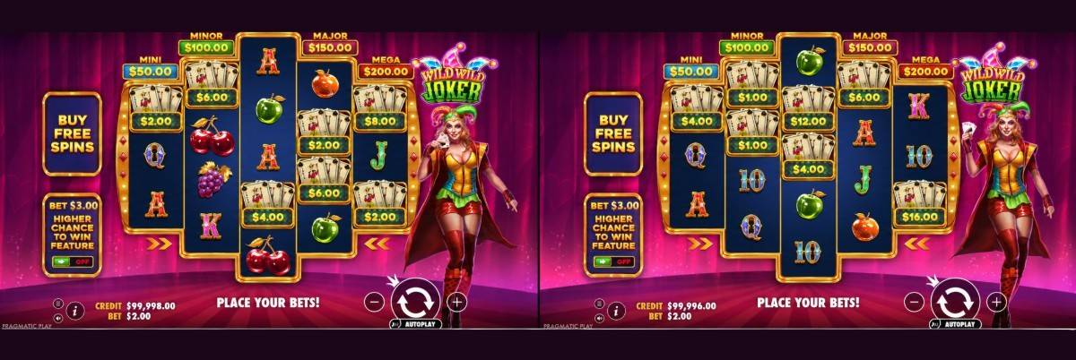Wild Wild Joker слот е онлайн казино игра на Pragmatic Play със 720 начина за печалба, парични символи и бонус рундове. Казино слот с безплатно демо.