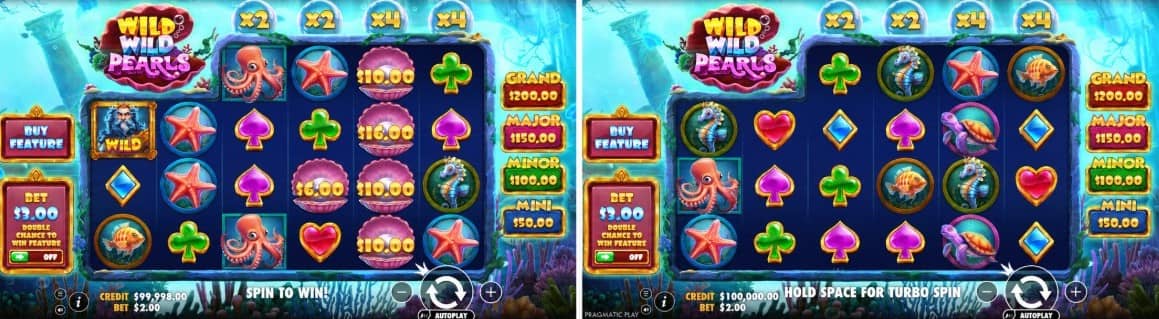 Wild Wild Pearls slot от Pragmatic Play е casino слот с RTP 96,46%, 2304 начина, Money Collect, Free Spins, джакпоти и безплатно демо.